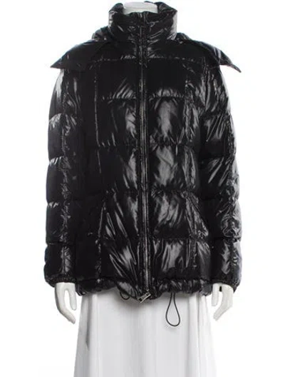 Pre-owned Burberry Nylon Down Jacket W/ Tags In Black