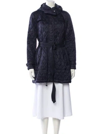 Pre-owned Burberry Nylon Faux Fur Vest In Black