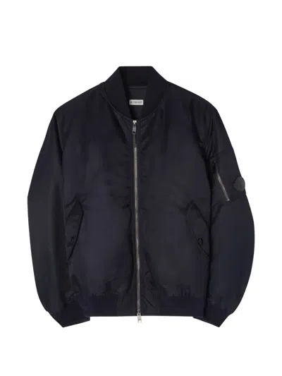 Burberry Nylon Heston Bomber Jacket In Blue
