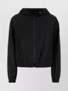 Burberry Hooded Design Short Nylon Jacket In Black