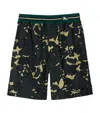 Burberry Floral-print Bermuda Shorts In Black