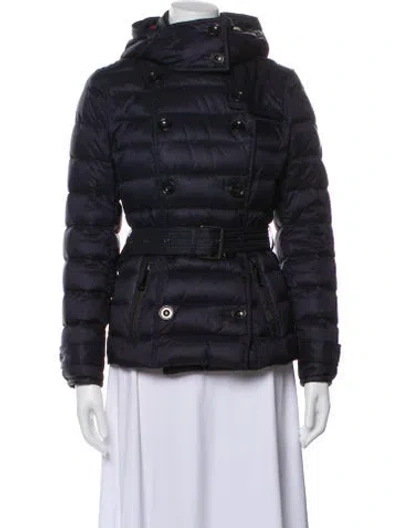 Pre-owned Burberry Nylon Jacket In Blue