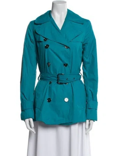 Pre-owned Burberry Nylon Jacket In Blue