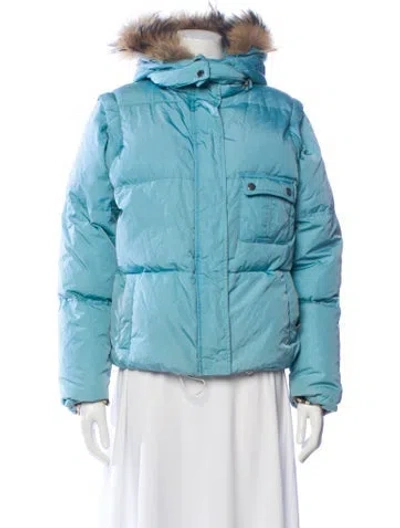 Pre-owned Burberry Nylon Jacket In Blue
