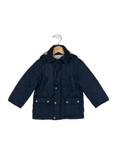 Pre-owned Burberry Babies' Nylon Jacket In Blue