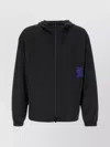 Burberry Nylon Jacket Featuring Hood And Elastic Cuffs In Black