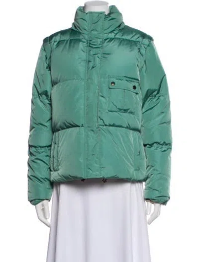 Pre-owned Burberry Nylon Jacket In Green
