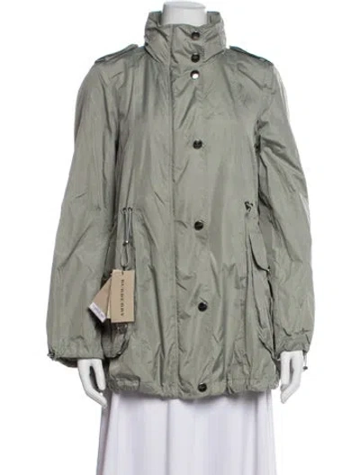 Pre-owned Burberry Nylon Jacket In Grey