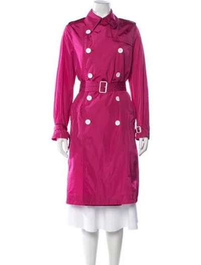 Pre-owned Burberry Nylon Jacket In Pink