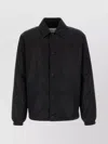 Burberry Nylon Jacket With Collar And Elastic Cuffs In Black