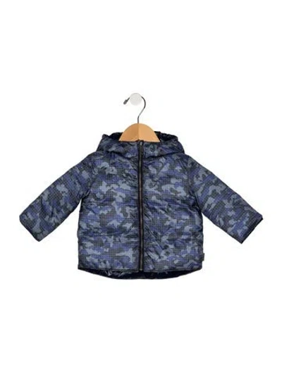 Pre-owned Burberry Babies' Nylon Jacket W/tags In Blue