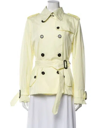 Pre-owned Burberry Nylon Jacket In Yellow