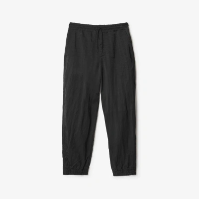 Burberry Nylon Jogging Pants In Black