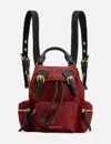 Burberry Nylon Mini Backpack In Red