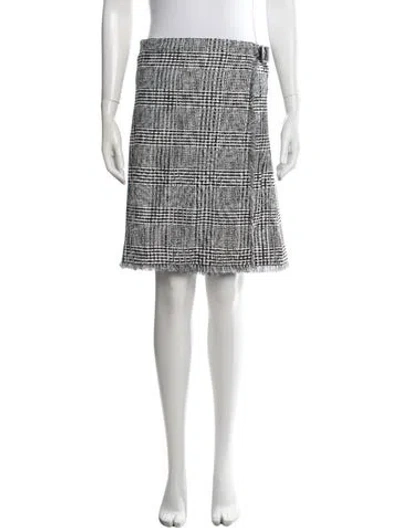 Pre-owned Burberry Nylon Mini Skirt W/ Tags In White