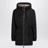 Burberry Nylon Parka In Black