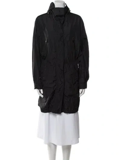 Pre-owned Burberry Nylon Parka In Black