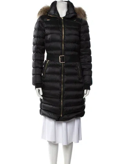 Pre-owned Burberry Nylon Parka In Black
