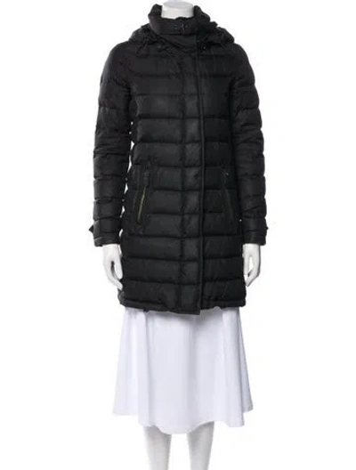 Pre-owned Burberry Nylon Parka In Blue