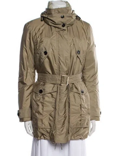 Pre-owned Burberry Nylon Parka In Neutral