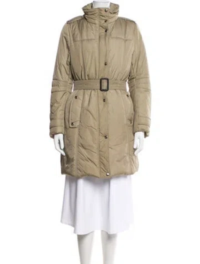 Pre-owned Burberry Nylon Parka In Neutral