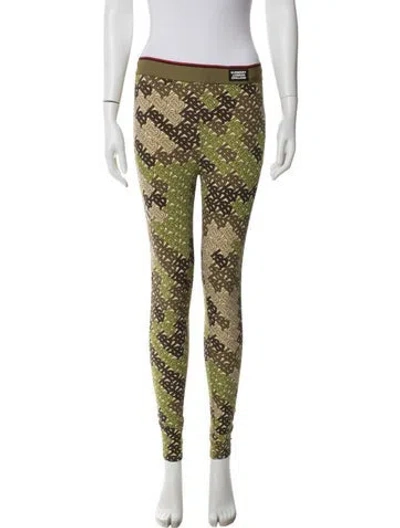 Pre-owned Burberry Nylon Printed Lounge Set W/ Tags In Green
