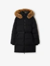 Burberry Nylon Puffer Coat In Black/snug