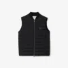 Burberry Nylon Puffer Gilet In Black