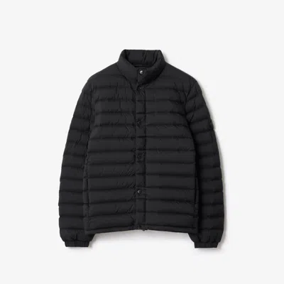 Burberry Logo-patch Padded Jacket In Black