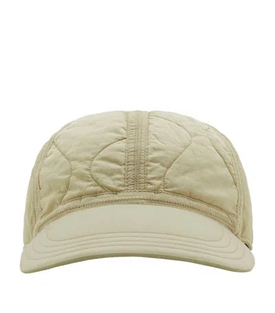 Burberry Nylon Quilted Baseball Cap In Neutrals