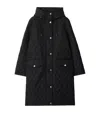 Burberry Nylon Quilted Hooded Parka In Multi