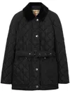 Burberry Ekd-embroidered Diamond-quilted Jacket