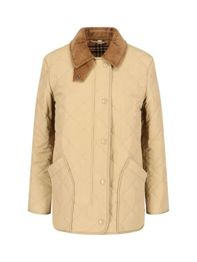 Burberry Jackets In Beige