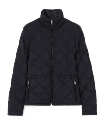 Burberry Nylon Quilted Jacket In Black
