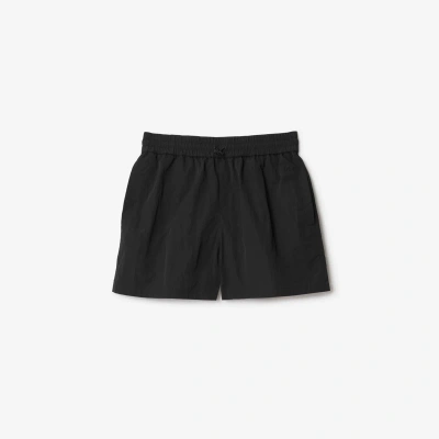 Burberry Nylon Shorts In Black