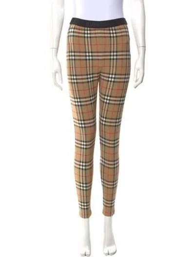 Pre-owned Burberry Nylon Skinny Leg Pants In Neutral