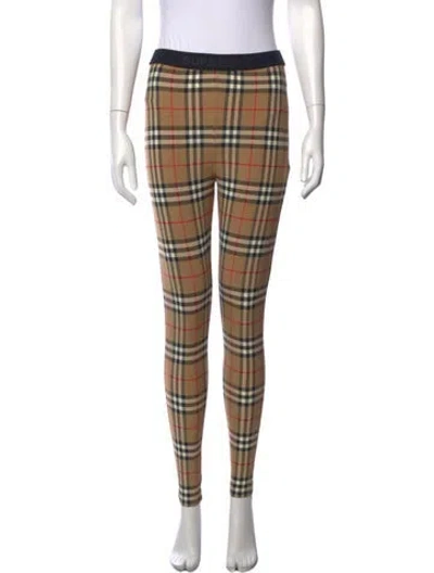 Pre-owned Burberry Nylon Skinny Leg Pants In Neutral