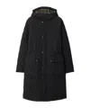 Burberry Quilted Nylon Parka In Black