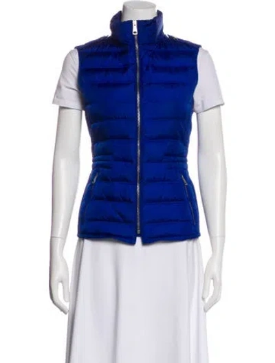 Pre-owned Burberry Nylon Striped Vest In Blue