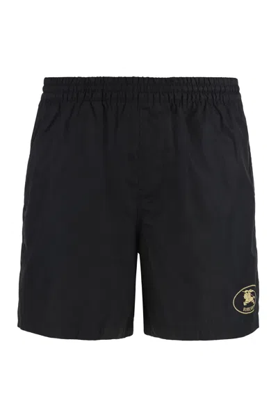Burberry Nylon Swim Shorts In Black