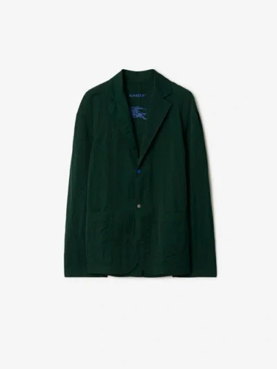 Burberry Notched-lapels Single-breasted Blazer In Ivy