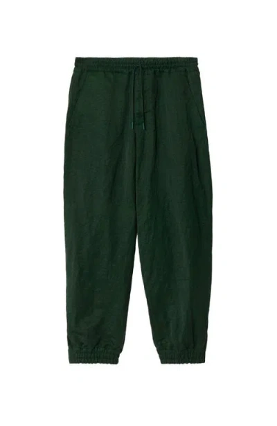 Burberry Equestrian Knight Patch Track Pants In Green