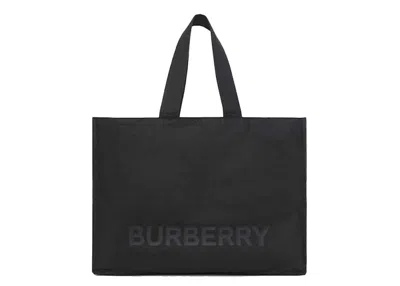 Pre-owned Burberry Nylon Tote In Black