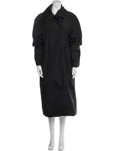 Pre-owned Burberry Nylon Trench Coat In Black