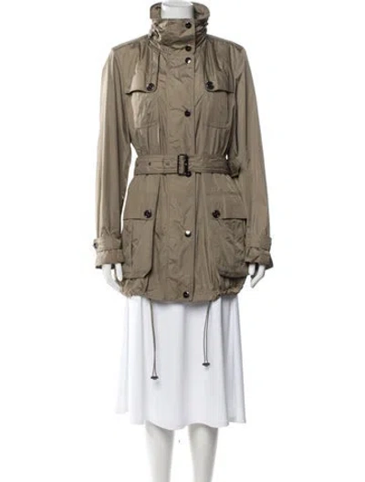 Pre-owned Burberry Nylon Trench Coat In Neutrals