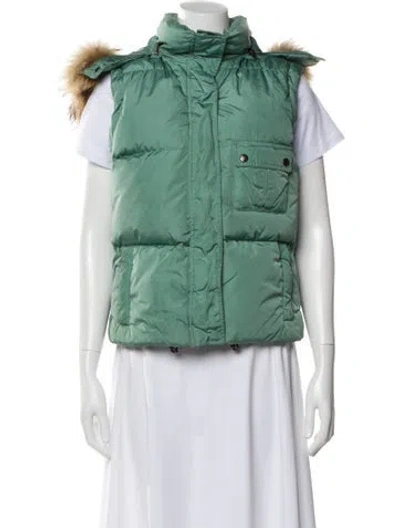 Pre-owned Burberry Nylon Vest In Green