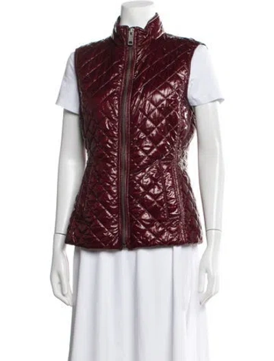 Pre-owned Burberry Nylon Vest In Red