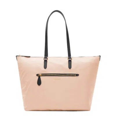 Burberry Nylon Zip Tote In Pink
