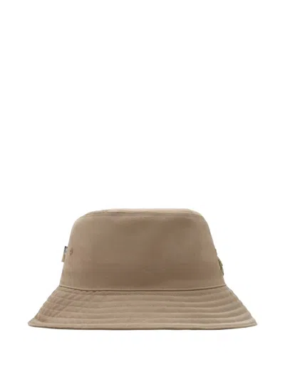 Burberry Nylon-blend Bucket Hat In Brown