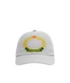Burberry Oak Leaf Crest Baseball Cap In Gray